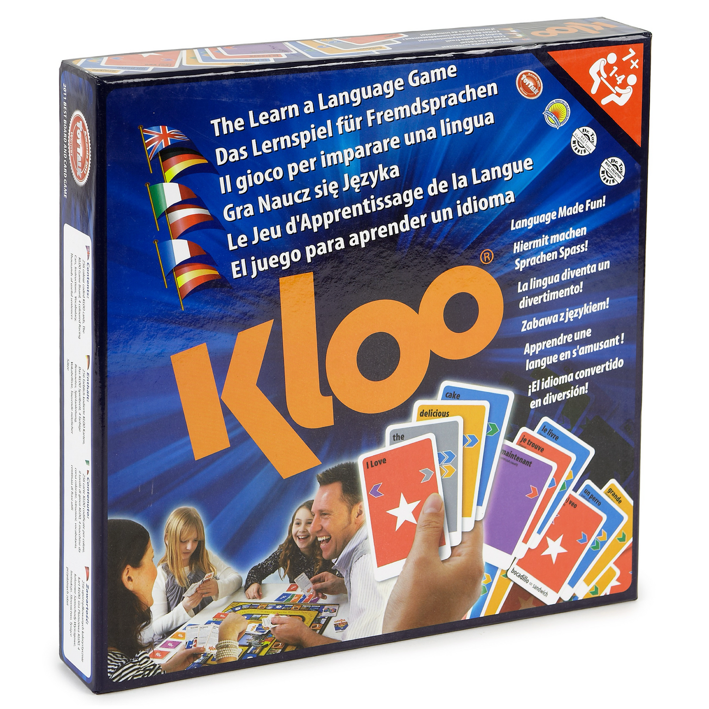 Learn English Games Bundle - 3 Educational Card and Board Games for Vocabulary & Reading Skills (7 Decks)