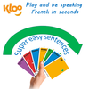KLOO's Play & Learn French Card Game Starter Pack 1 (2 Decks) - The Fun, Quick & Easy way to Learn French