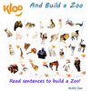 KLOO Zoo - Flash Card Reading Game  for Kids - Literacy Card Games for Preschool and Nursery Children)