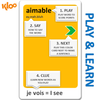KLOO's Play & Learn French Card Game Starter Pack 1 (2 Decks) - The Fun, Quick & Easy way to Learn French