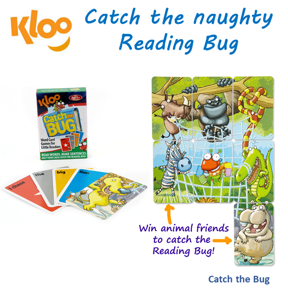 Kids Reading Games Ages 3-7 - Early Literacy Learning Combo (Catch the Bug & KLOO Zoo)
