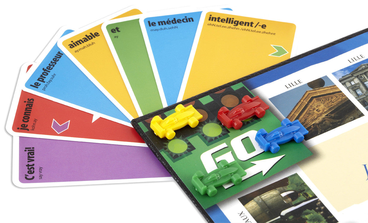 Learn French Race to Paris MFL Board Game for School