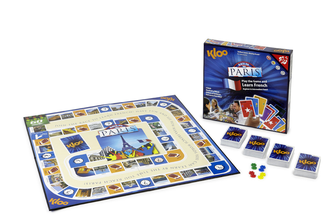 Learn French Race to Paris MFL Board Game for School