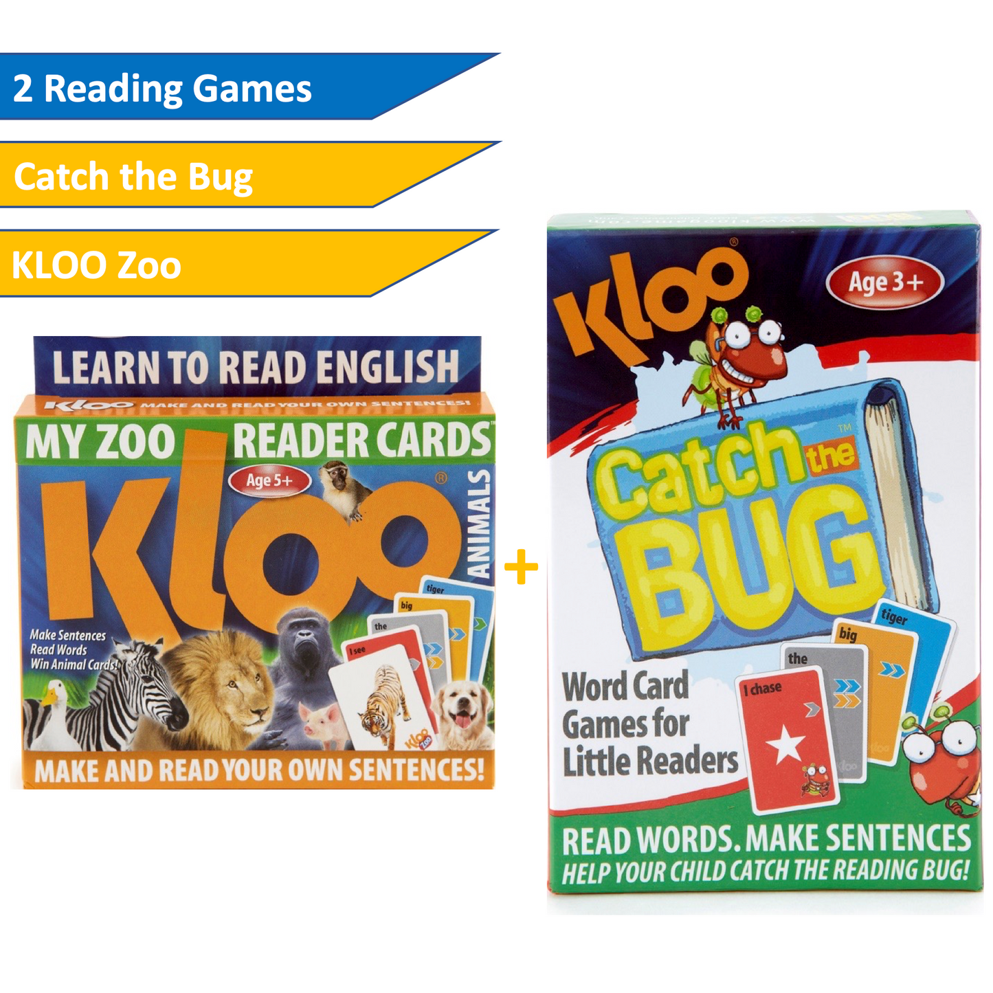 Kloo 2 educational reading card games for children