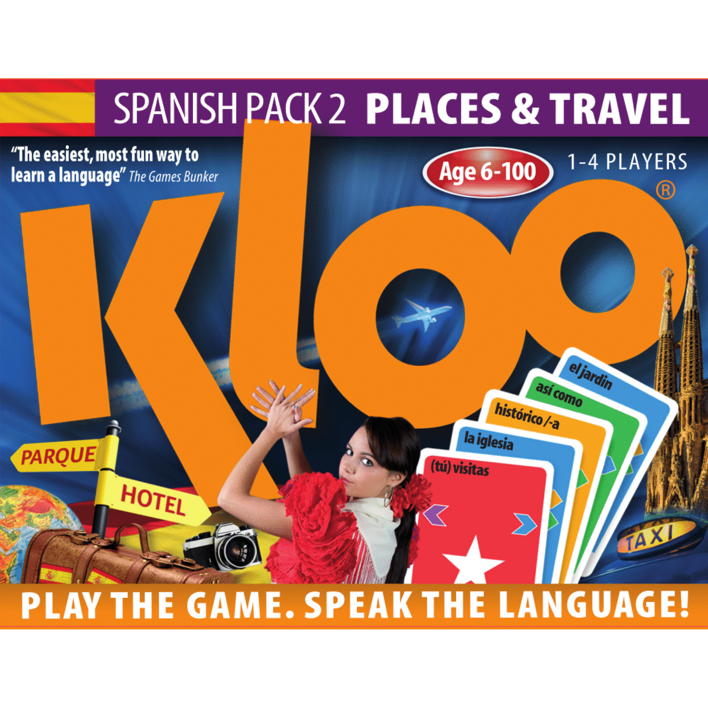 Learn Spanish Games Bundle - 3 Educational Card & Board Games (Race to Madrid + Packs 1 & 2)