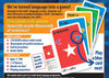Learn French Card Games Back of Pack MFL Educational Language Game Resource