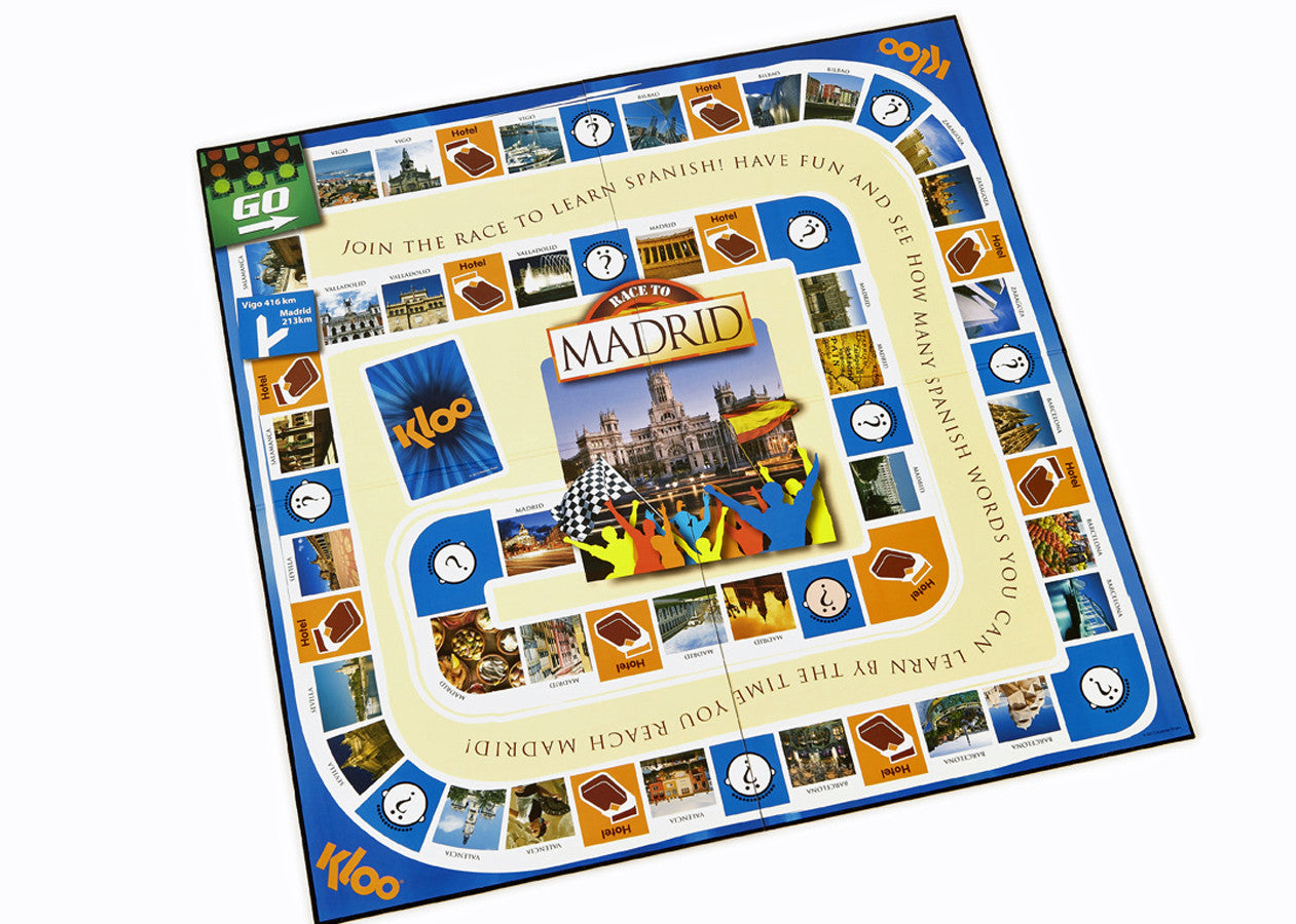 Learn Spanish Madrid Game Board MFL Educational Language Game Resource