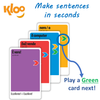 Make Italian sentences with Learn to Speak Italian Card Games for kids schools and adults. Teach yourself Italian or teach your child Italian