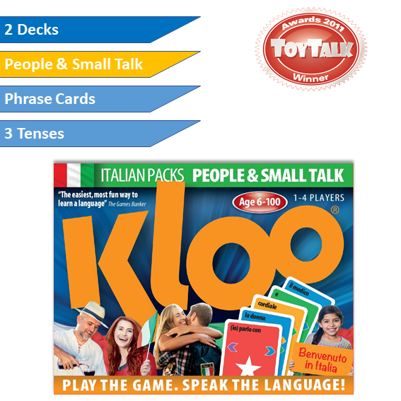 Learn to Speak Italian Card Games for kids schools and adults. Teach yourself Italian or teach your child Italian