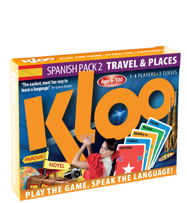 KLOO Games - Learn Spanish Games Packs 1 and 2 (Decks 1, 2, 3 & 4)